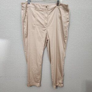 Chicos Pants Womens Chicos Size 3 or XL Beige Ankle